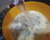 A picture of step 2 of Gujrati Khatti meethi kadhi.