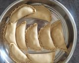 A picture of step 8 of Shravan special sweet Puran Kadubu.