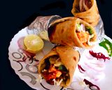 A picture of step 9 of Paneer Kathi Rolls.