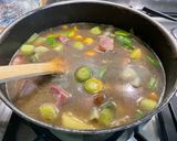 A picture of step 15 of Country Soup with Leeks, Carrots, Potatoes, and Bacon.