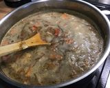 Une image de l'étape 16 de Soupe de pois chiches, carottes, poivron et lard.