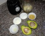 A picture of step 1 of Mint Avocado Smoothie.