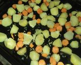 A picture of step 2 of Baked potato /meat.
