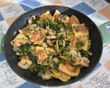 Királyrák töltött Raviolival tárkonyos szószban recept fázis 5 fotója