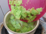 Puding Roti Tawar Pandan Kelapa
