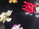 Tumis Jantung Pisang, Bunga pepaya dengan irisan daging B2