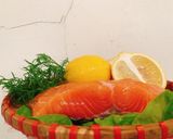 Hình bước làm 1 của món Cá hồi nướng chanh vàng