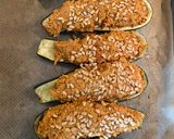 Une image de l'étape 7 de Courgettes farcies au quinoa, parmesan et pignons.