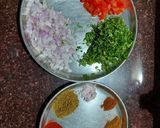 A picture of step 1 of Desi Chana sabji.