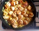 Foto del paso 7 de la receta: Arroz "Super" vegetariano, con tofu, quinoa, mijo y hongo...😉🍽