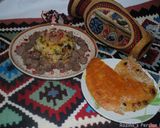 A picture of step 13 of Persian Pomegranate Rice with Pistachio and Raisins.