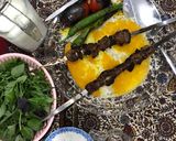 عکس مرحله 4 از دستور چلو زعفرانی با چنجه