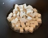 A picture of step 2 of Tokwat Baboy (Tofu and Pork).