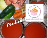 A picture of step 1 of Mixed fruit drink.