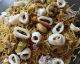 A picture of step 2 of Squid Noodle.