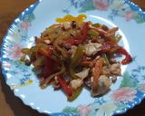 Foto del paso 5 de la receta: Fritada picante de verduras con trucha y bacon