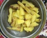 A picture of step 1 of Air Fryer Honey Sweet Potatoes Fries.