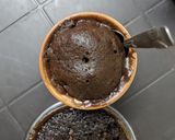 A picture of step 2 of Eggless chocolate mug cake.