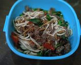 รูปขั้นตอนการทำที่ 5 ของ เนื้อวากิว,สปาเกตตี,ผัดขี้เมา,ไข่ดาว - คีโต