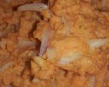 A picture of step 2 of Pakora curry..bengali style.