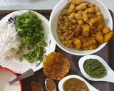 A picture of step 2 of Chana chaat.