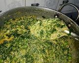 A picture of step 5 of Meethi malai matar.