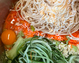 義大利麵簡單蔬菜小煎餅（Spaghetti Fritters)的食譜步驟2照片