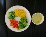 A picture of step 1 of Delectable Bottle Salad.