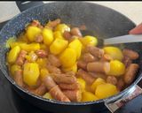 Foto del paso 8 de la receta: Papas con salchichas a la mostaza