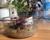 Une image de l'étape 19 de Trévise farcie aux anchois,parmesan et câpres italiennes et sa couronne d oignons de roscoff.