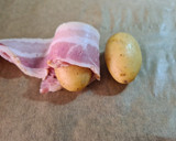 Foto del paso 1 de la receta: Brocheta de patatas y bacon