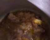 A picture of step 2 of Shaljam Gosht.