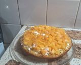 Foto del paso 8 de la receta: Postre de duraznos con merenguitos y extra de coco rallado🥥🥥🍑