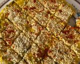 A picture of step 3 of Leftover rice fried dhokla.