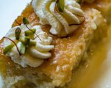 A picture of step 6 of Rasmalai Tres Leches cake.