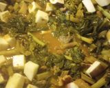 A picture of step 6 of Turnip and Greens.