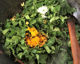 A picture of step 3 of Kumro Pata-Chingri Bata (Pumpkin Leaves - Prawns Chutney - Bong Style).