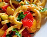 Foto del passaggio 9 della ricetta Scialatielli con zucchine e pomodorini