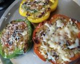 A picture of step 5 of Stuffed capsicum rings.