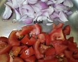 A picture of step 2 of Matar panner.