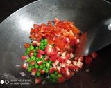 A picture of step 5 of Quinoa upma.