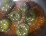 A picture of step 10 of Mince stuffed capsicum.