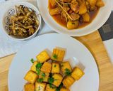 Hình bước làm 4 của món Cá khô rim mặn ngọt