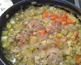 Une image de l'étape 3 de Boulette d'agneau et flageolet.