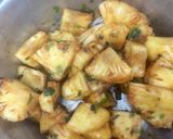 A picture of step 2 of Spicy Tawa Pineapple.
