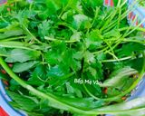 Hình bước làm 1 của món Cháo lòng tim,lưỡi và huyết