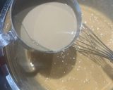 A picture of step 5 of Sweet tahini cake with tahini glaze.