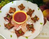 A picture of step 5 of Eid special vegetable tasty chatpata Mini samosas.