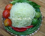 Hình bước làm 1 của món Gỏi đu đủ đâm