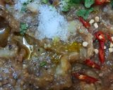 A picture of step 3 of Bihari Litti Chokha & Chutney.